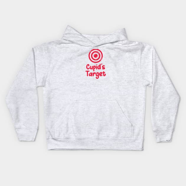 Cupid Target, Cupid Bow, Cupid Arrow Kids Hoodie by Digital Borsch